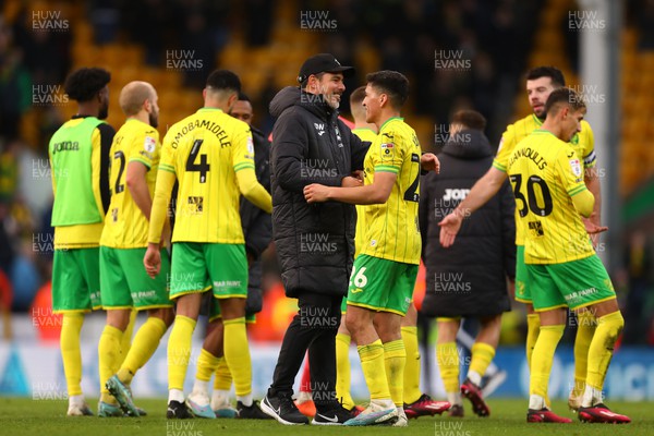 250223 - Norwich City v Cardiff City - Sky Bet Championship - Head Coach of Norwich City, David Wagner is seen at full time