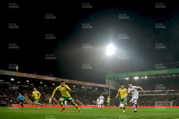 080319 - Norwich City v Swansea City - Sky Bet Championship -  General view during the match 