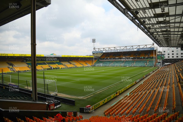 220423 - Norwich City v Swansea City - Sky Bet Championship - A general view of Carrow Road