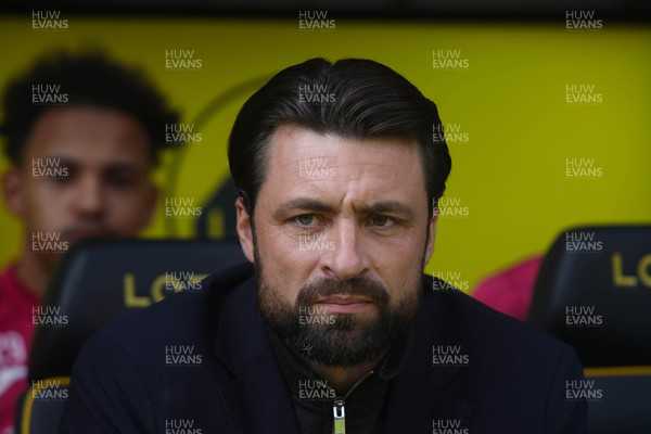 220423 - Norwich City v Swansea City - Sky Bet Championship - Russell Martin, Manager of Swansea City