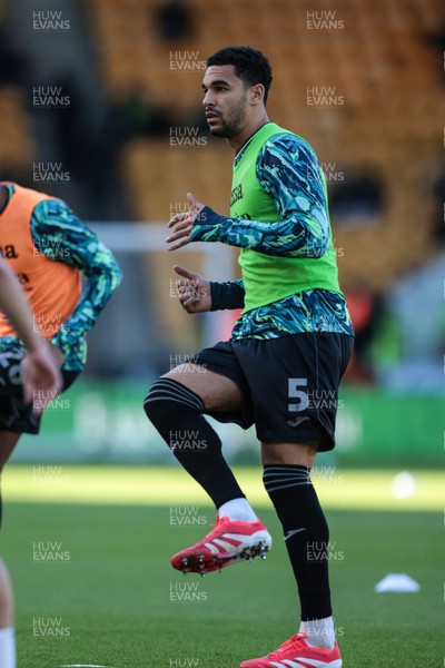 250125 - Norwich City v Swansea City - Sky Bet Championship - Ben Cabango of Swansea City