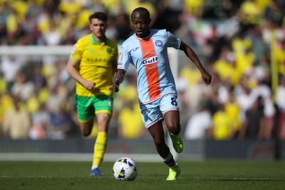 250426 - Norwich City v Swansea City - Sky Bet Championship - Malick Yalcouye of Swansea City running with the ball