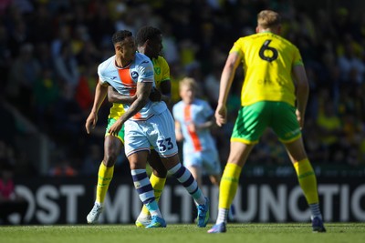 250426 - Norwich City v Swansea City - Sky Bet Championship - Adam Idah of Swansea City 
