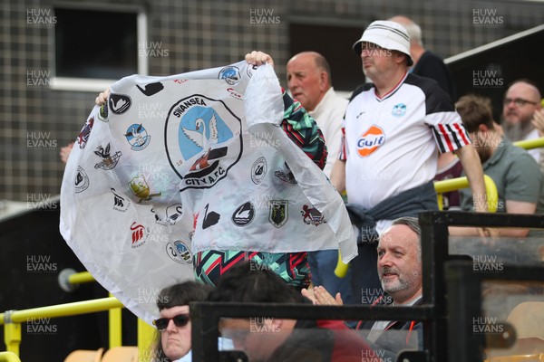 250426 - Norwich City v Swansea City - Sky Bet Championship - Swansea fans