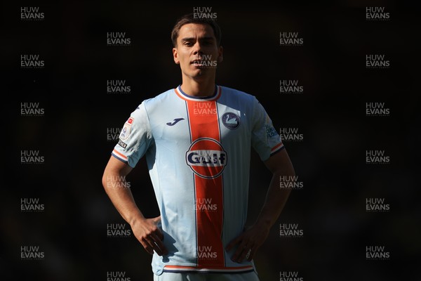 250426 - Norwich City v Swansea City - Sky Bet Championship - Leo Walta of Swansea City