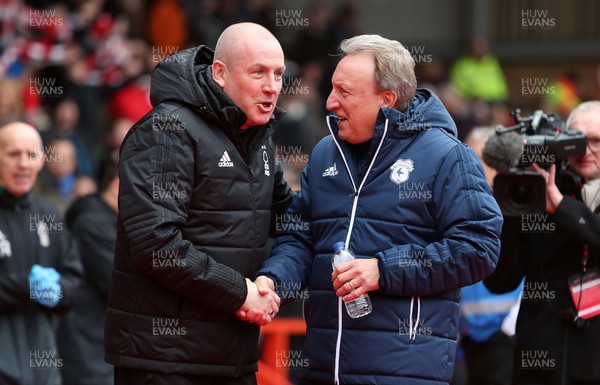 261117 - Nottingham Forest v Cardiff - SkyBet Championship - Nottingham Forest Manager Mark Warburton and Cardiff Manager Neil Warnock