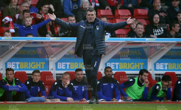 300319 - Nottingham Forest v Swansea City - SkyBet Championship - A frustrated Roy Keane on the touchline