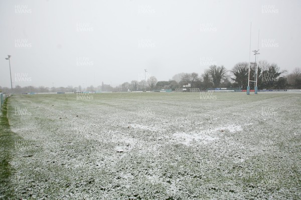 101217 Nottingham RFC v Ospreys Principality  Premier Select XV - British and Irish Cup -  Over night snow with heavy downfalls forecast has caused the game to be cancelled on safety grounds