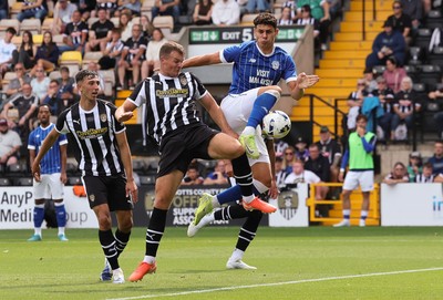 260725  Notts County v Cardiff City, Pre-season Friendly - Yousef Salech of Cardiff City looks to shoot at goal