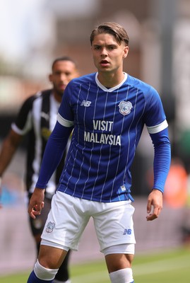 260725  Notts County v Cardiff City, Pre-season Friendly - Cian Ashford of Cardiff City