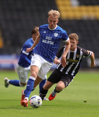 260725  Notts County v Cardiff City, Pre-season Friendly - Eli King of Cardiff City presses forward