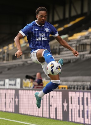 260725  Notts County v Cardiff City, Pre-season Friendly - Chris Willock of Cardiff City controls the ball
