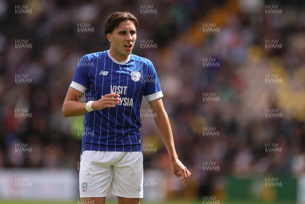 260725  Notts County v Cardiff City, Pre-season Friendly - Joel Colwill of Cardiff City