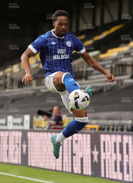 260725  Notts County v Cardiff City, Pre-season Friendly - Chris Willock of Cardiff City controls the ball