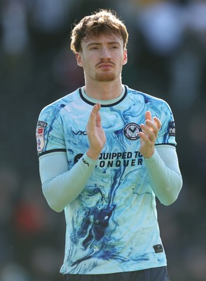 060426 - Notts County v Newport County - Sky Bet League 2 - Applauding the travelling fans Ged Garner of Newport