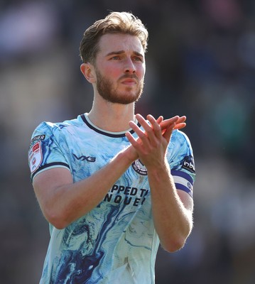 060426 - Notts County v Newport County - Sky Bet League 2 - Applauding the travelling fans Matt Baker of Newport