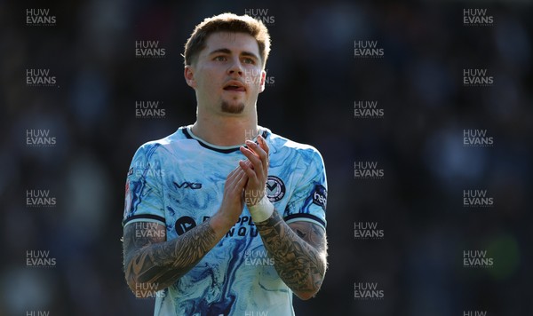060426 - Notts County v Newport County - Sky Bet League 2 - Applauding the travelling fans James Crole of Newport