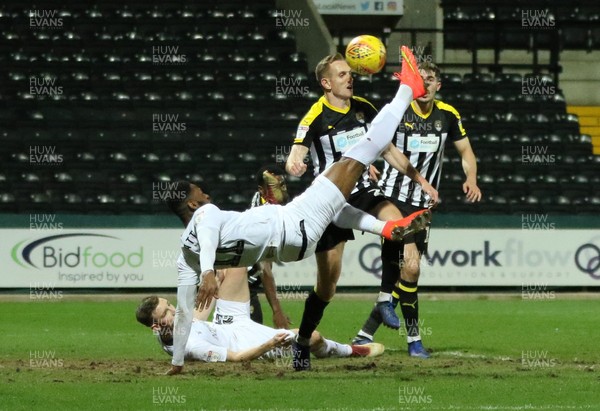 190219 - Notts County v Newport County, Sky Bet League 2 - Jamille Matt of Newport County scores the third goal with a spectacular overhead kick