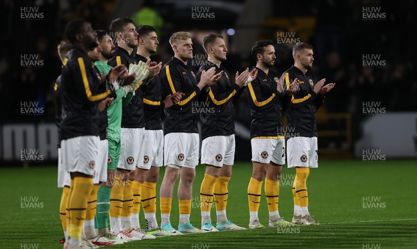 241023 - Notts County v Newport County - Sky Bet League 2 - Team applause for Sir Bobby Charlton