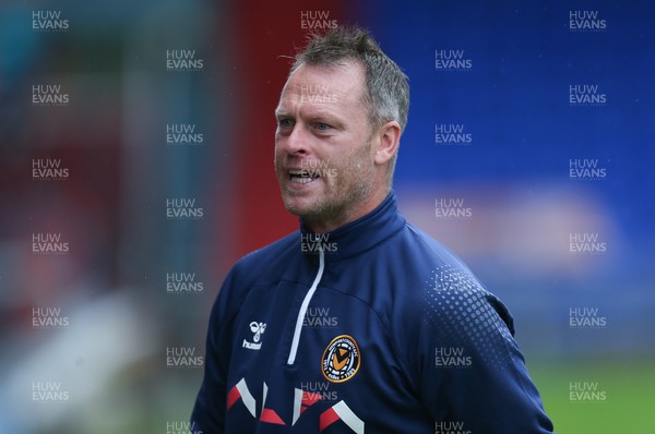 070821 - Oldham Athletic v Newport County, EFL Sky Bet League 2 - Newport County manager Michael Flynn at the start of the match