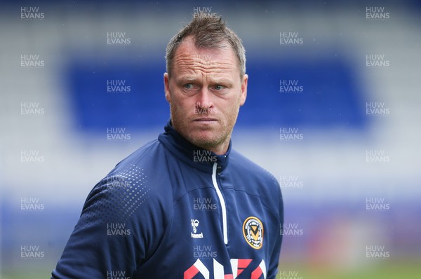 070821 - Oldham Athletic v Newport County, EFL Sky Bet League 2 - Newport County manager Michael Flynn at the start of the match