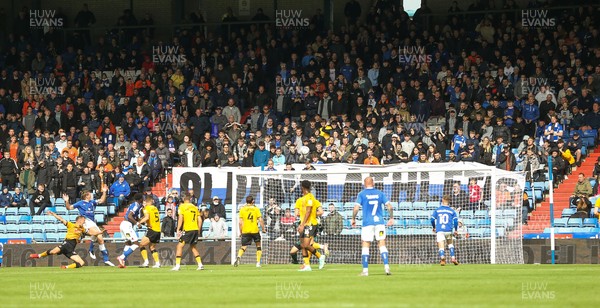 070821 - Oldham Athletic v Newport County, EFL Sky Bet League 2 - Oldham fans reacts after their team misses a chance to score