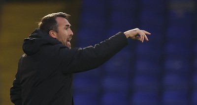 221125 - Oldham Athletic v Newport County - Sky Bet League 2 - Newport manager Christian Fuchs