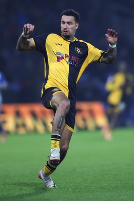 221125 - Oldham Athletic v Newport County - Sky Bet League 2 - Courtney Baker-Richardson of Newport