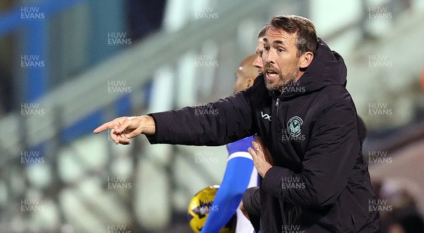 221125 - Oldham Athletic v Newport County - Sky Bet League 2 - Newport manager Christian Fuchs disappointment on 3rd Oldham goal