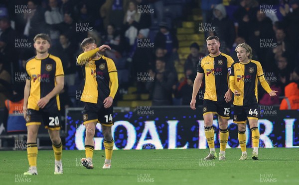221125 - Oldham Athletic v Newport County - Sky Bet League 2 - Team reaction to Oldham goal