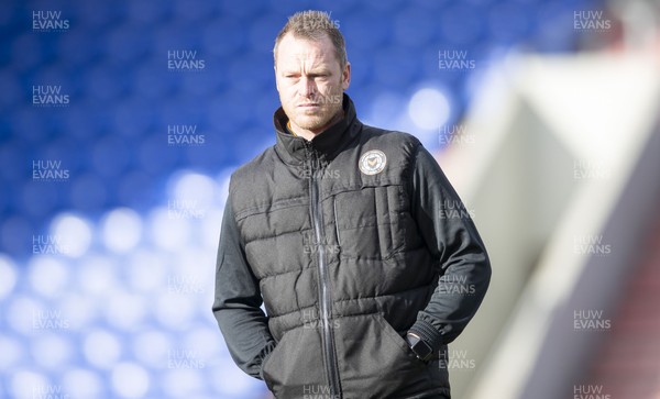 290220 - Oldham Athletic v Newport County - Sky Bet League 2 -  Newport County's manager Michael Flynn ahead of the game against Oldham Athletic 