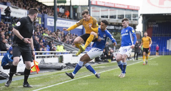 290220 - Oldham Athletic v Newport County - Sky Bet League 2 -  Otis Khan of Newport County in action against Oldham Athletic 