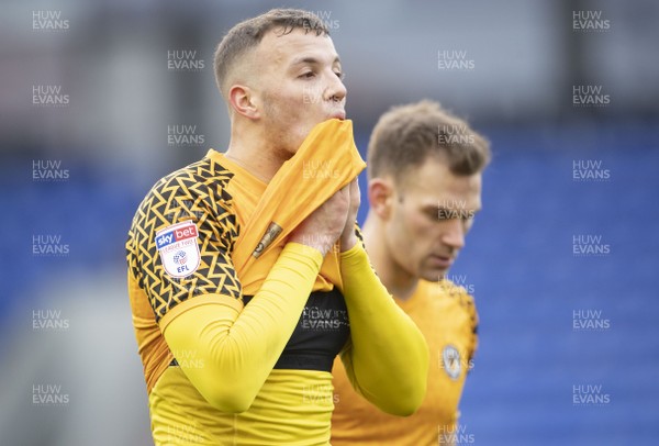 290220 - Oldham Athletic v Newport County - Sky Bet League 2 -  Kyle Howkins looks dejected after losing 5-0 to Oldham Athletic 