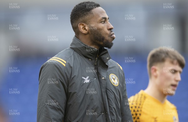 290220 - Oldham Athletic v Newport County - Sky Bet League 2 -  Jamille Matt looks dejected after losing 5-0 to Oldham Athletic 