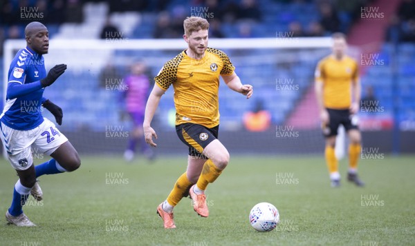 290220 - Oldham Athletic v Newport County - Sky Bet League 2 -  Dale Gorman of Newport County in action