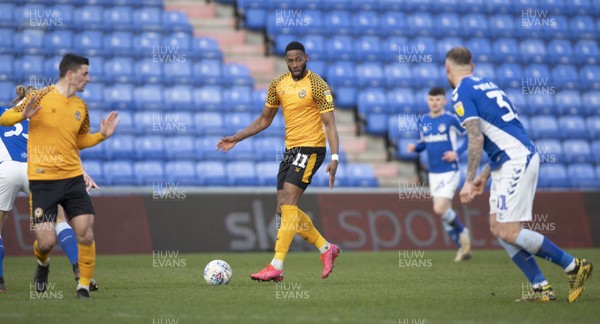 290220 - Oldham Athletic v Newport County - Sky Bet League 2 -  Jamille Matt of Newport County in action