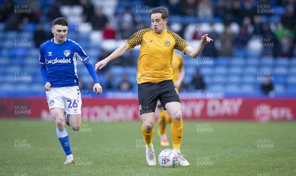 290220 - Oldham Athletic v Newport County - Sky Bet League 2 -  Matthew Dolan of Newport County in action