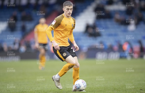 290220 - Oldham Athletic v Newport County - Sky Bet League 2 -  Newport County's Liam Collins in action against Oldham Athletic 