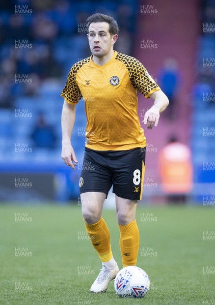 290220 - Oldham Athletic v Newport County - Sky Bet League 2 -  Matthew Dolan in action against Oldham Athletic 