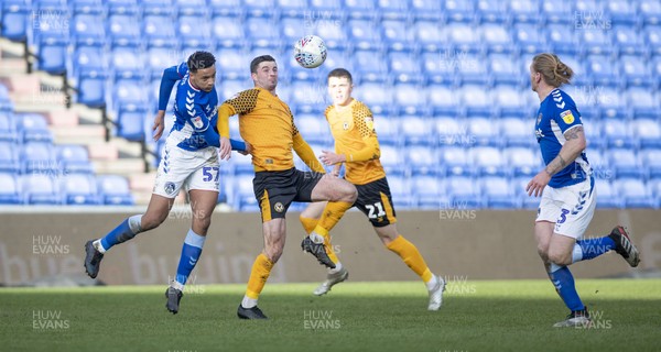 290220 - Oldham Athletic v Newport County - Sky Bet League 2 -  Newport County's Pádraig Amond in action against Oldham Athletic 