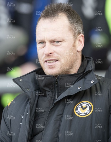 290220 - Oldham Athletic v Newport County - Sky Bet League 2 -  Newport County's manager Michael Flynn ahead of the game against Oldham Athletic 