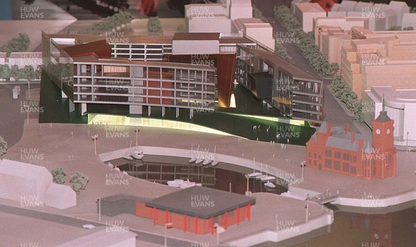 221295 - A model of the proposed Cardiff Bay Opera House