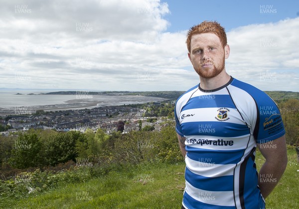 220513 - Ospreys - Pictured with Swansea Bay in the background is Dan Baker in Astradgynlais  kit