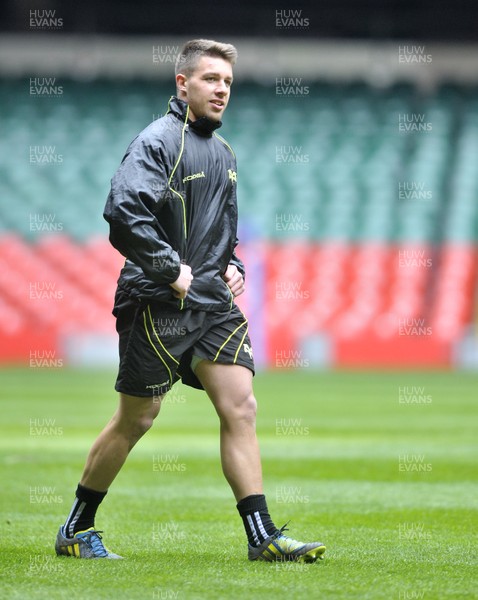 290313 - Ospreys Training - Captains Run - Ospreys Rhys Webb pictured at the Captains Run,