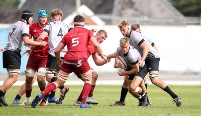 150918 - Ospreys Development v Munster A - Celtic Cup - Harri Morgan of Ospreys makes a break