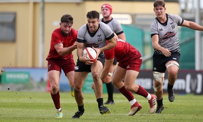 150918 - Ospreys Development v Munster A - Celtic Cup - Joe Jenkins of Ospreys makes a break