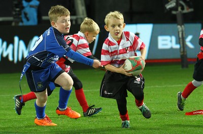 071016 - Ospreys v Blues - GuinnessPro12 -Half time tag rugby at The Ospreys