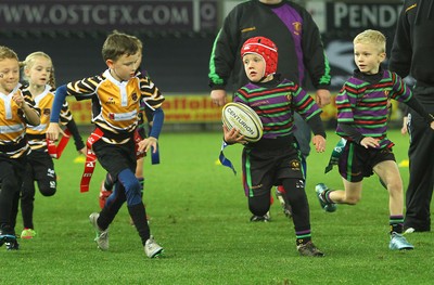 071016 - Ospreys v Blues - GuinnessPro12 -Half time tag rugby at The Ospreys