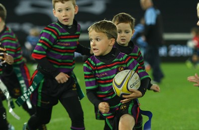 071016 - Ospreys v Blues - GuinnessPro12 -Half time tag rugby at The Ospreys