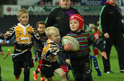 071016 - Ospreys v Blues - GuinnessPro12 -Half time tag rugby at The Ospreys
